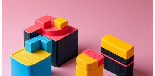 Pasteles modernos con diseños geométricos